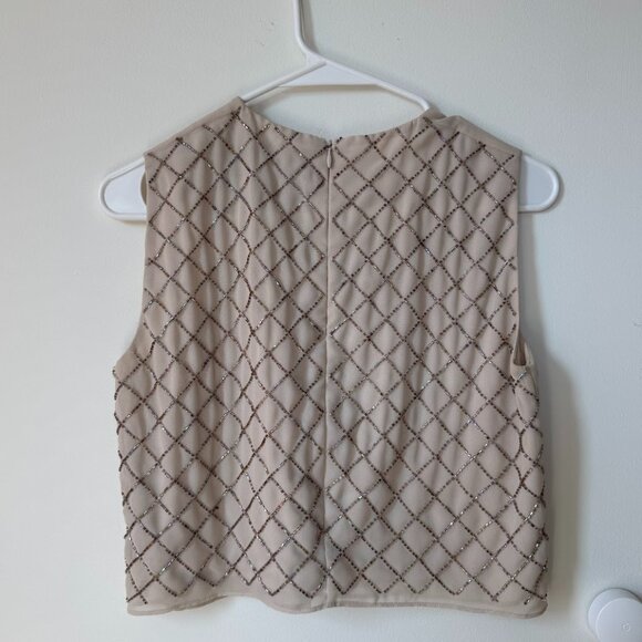 Needle & Thread Floral Embroidered Beaded Top - Picture 3 of 4